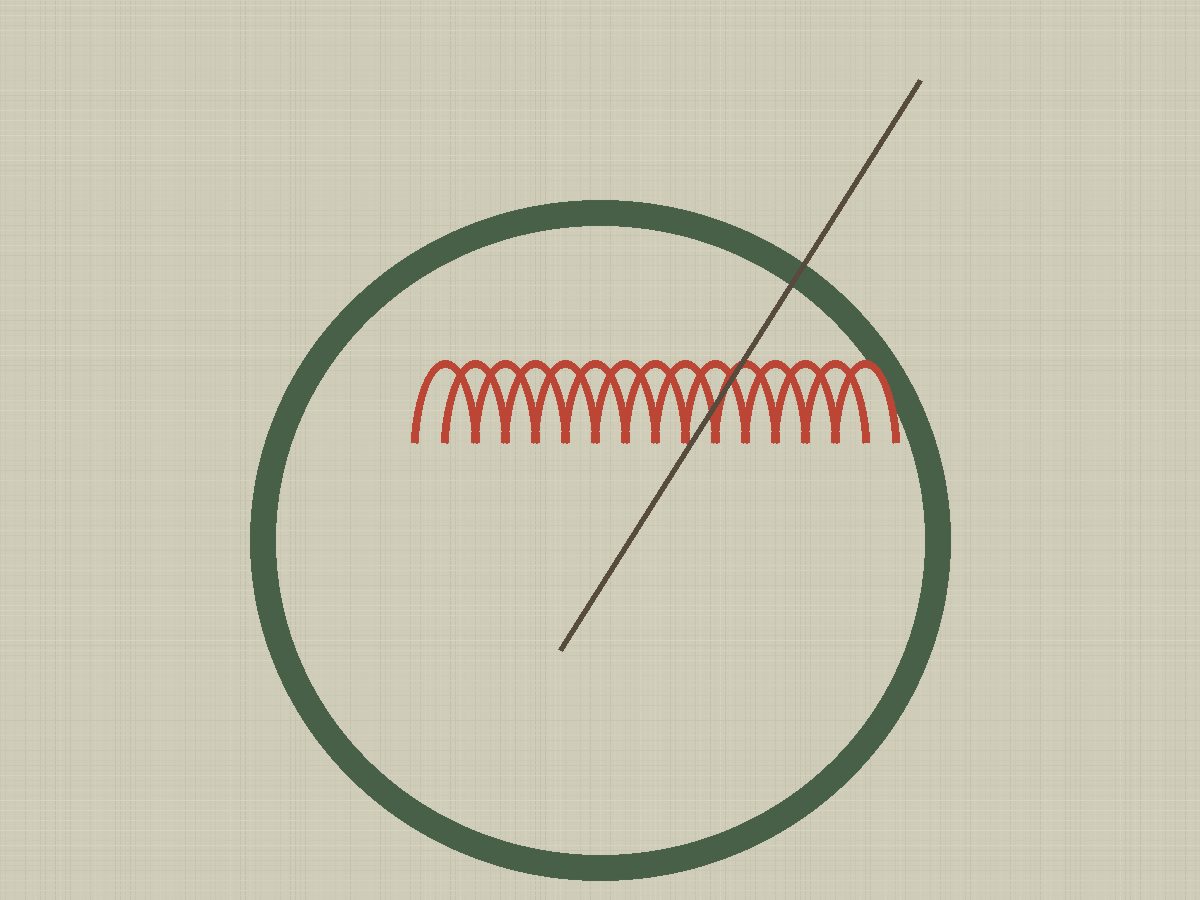 Hoop with hand embroidery