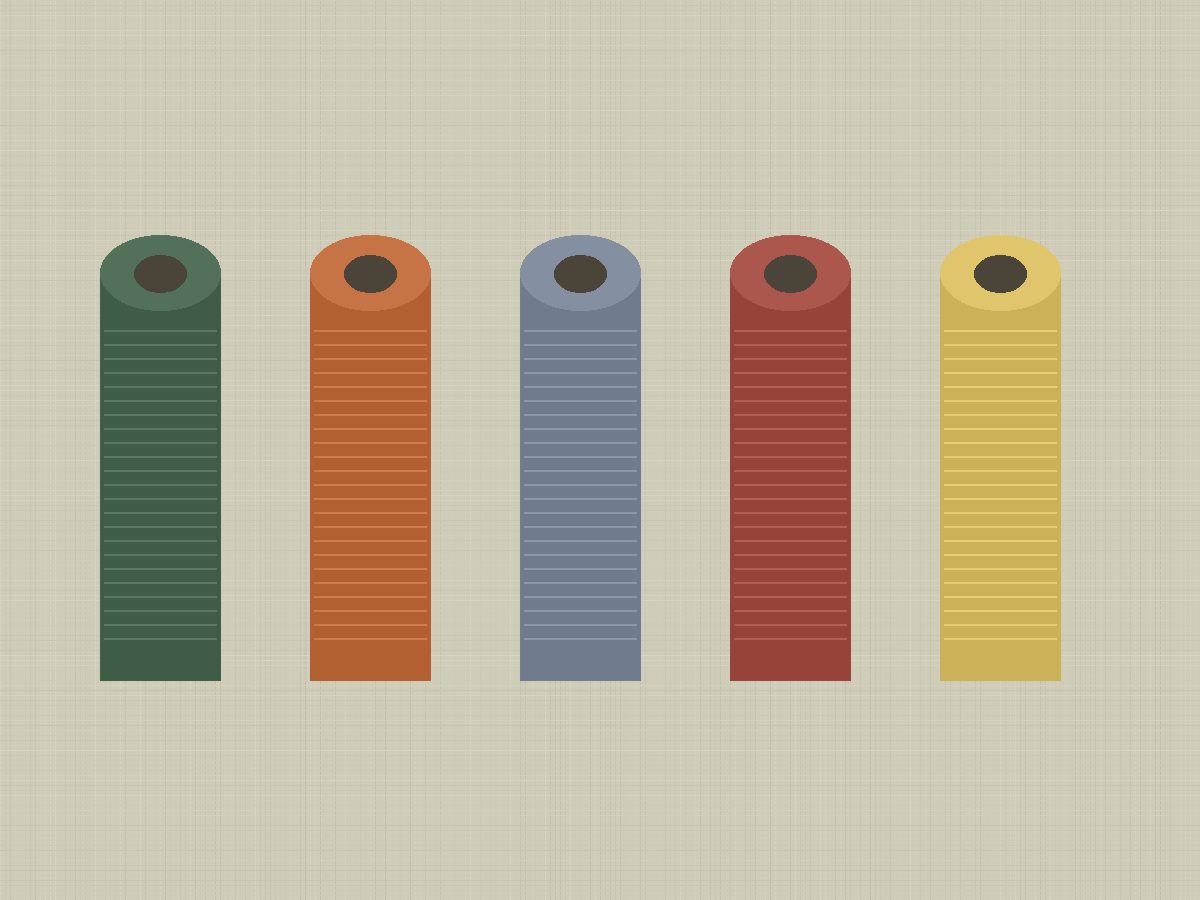 Colourful thread spools